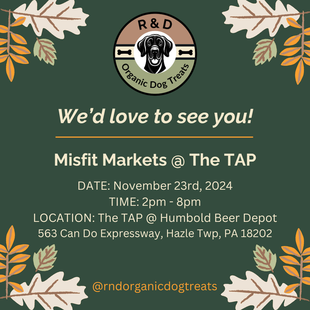 social media content created by Farmer Girl Web Design for R&D Organic Dog Treats