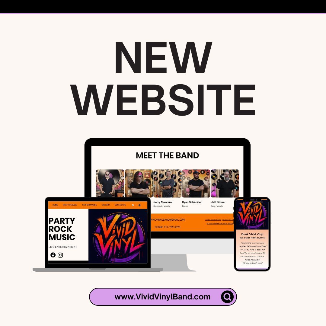 Vivid Vinyl Band's logo