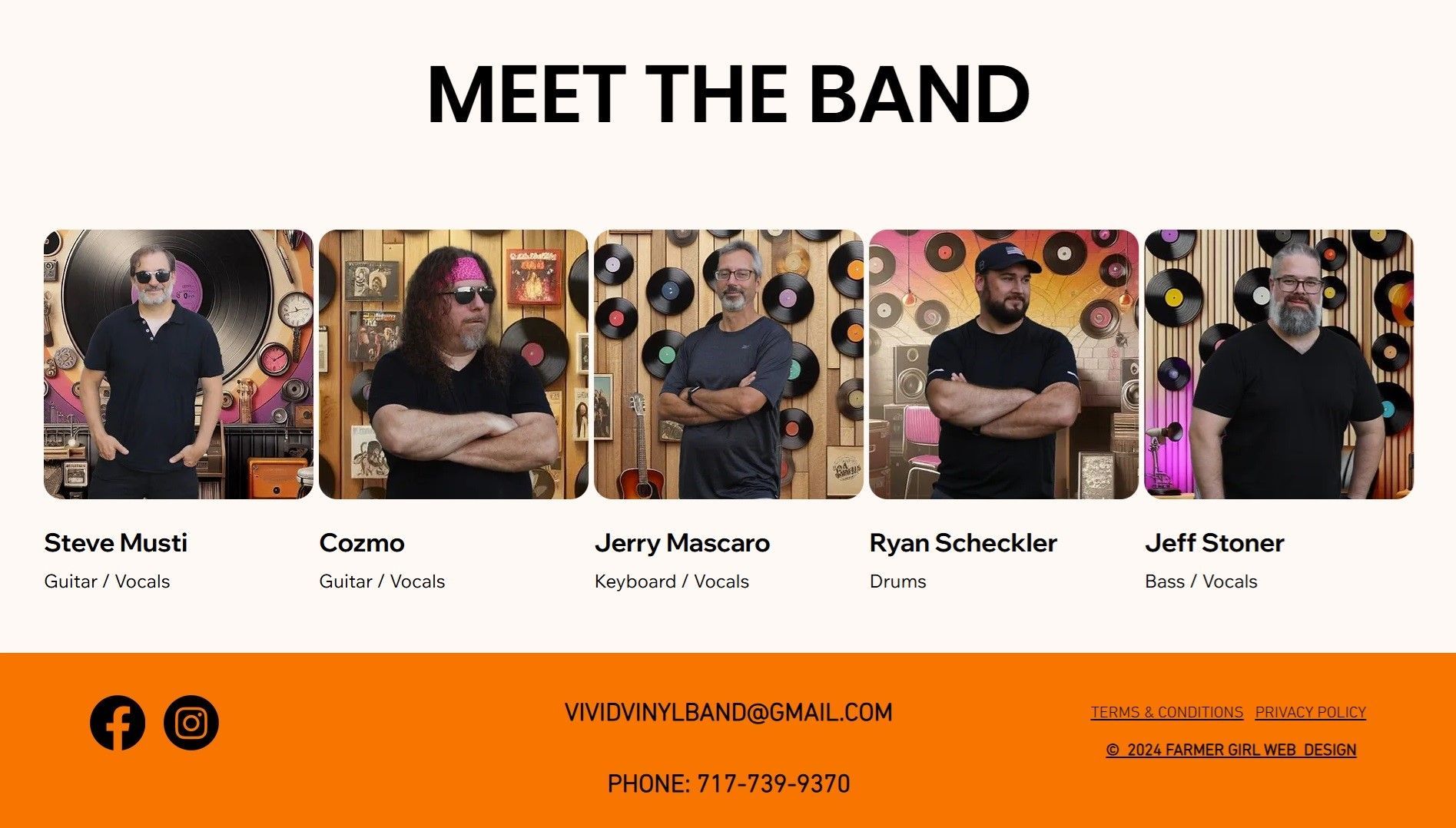 vivid vinyl band website deign farmer girl web design vivid vinyl band website deign farmer girl web design