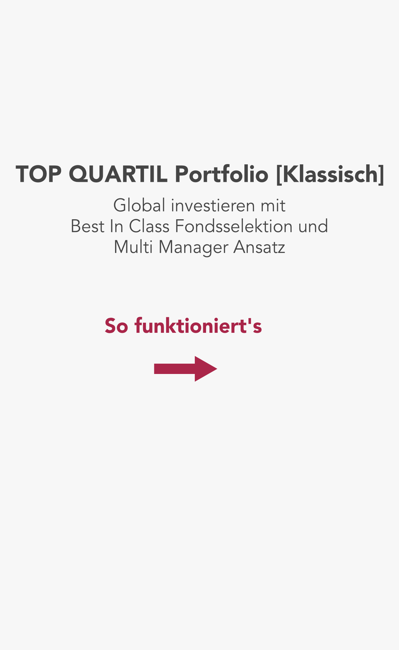 TOP QUARTIL Portfolio [Klassisch]: Multi Manager Vermögensverwaltung mit Fonds und unabhängiger Anlageberatung