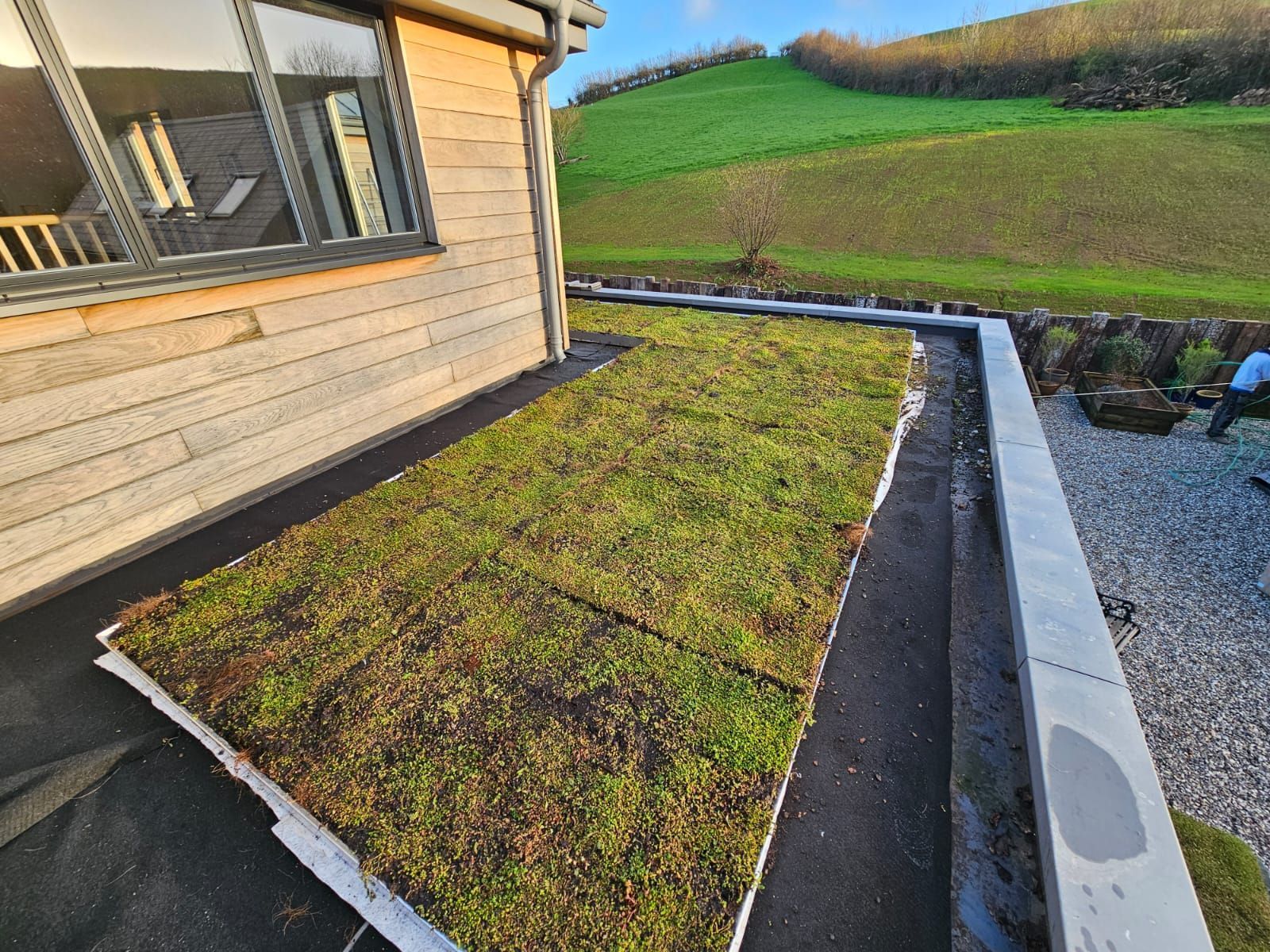 Durable rubber flat roof in Totnes
