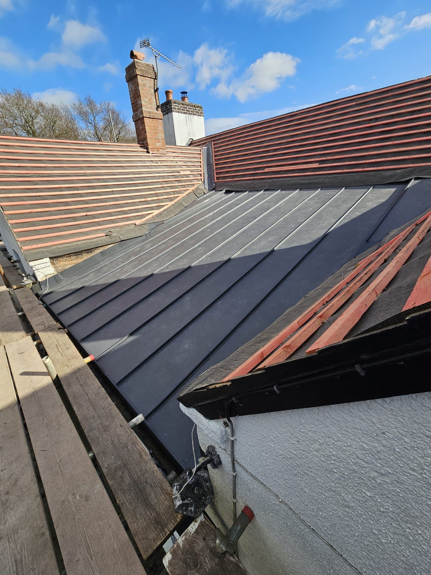 Modern flat roofing system in Torquay