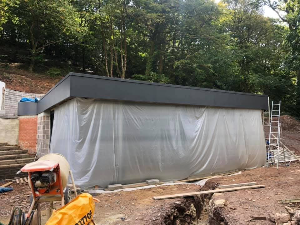 Commercial flat roofing project completed in South Hams