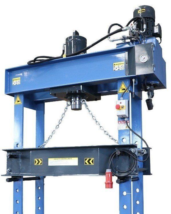 Hydraulische Werkstattpresse mit Hydraulikzylinder und Handpumpe