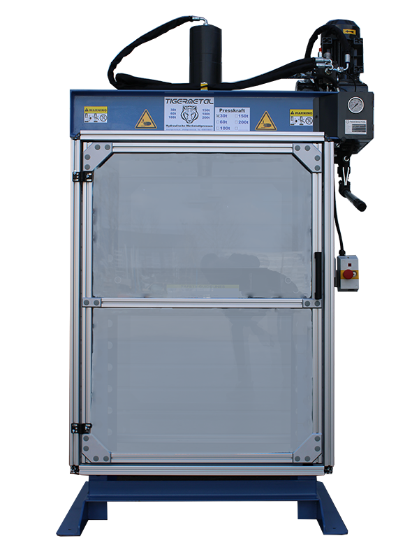 Sonderanfertigung einer WH30S mit Schutzumhausung – Rückansicht