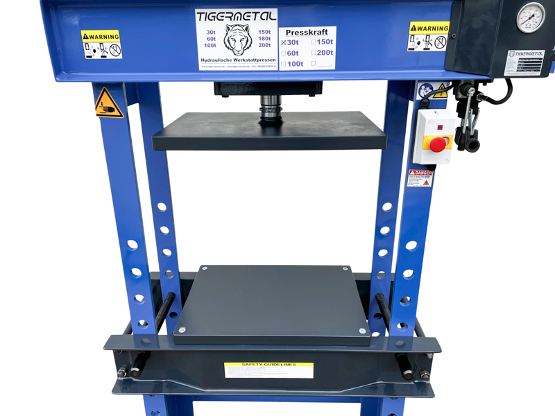 Sonderanfertigung – Detailansicht Druckplatten WH30S - Tigermetal