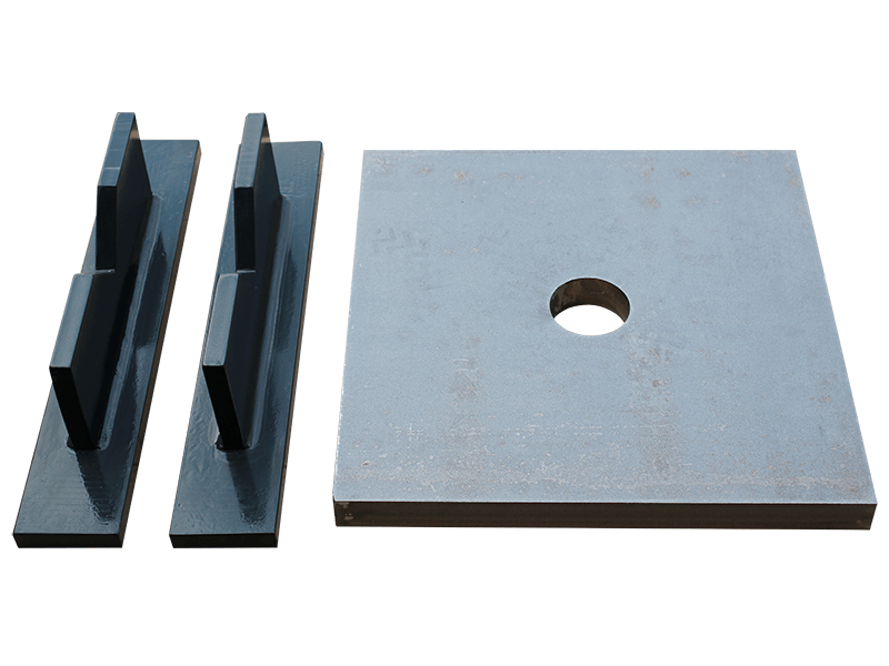 Zubehör – Prismenblöcke und Auflageplatte für eine hydraulische Werkstattpresse