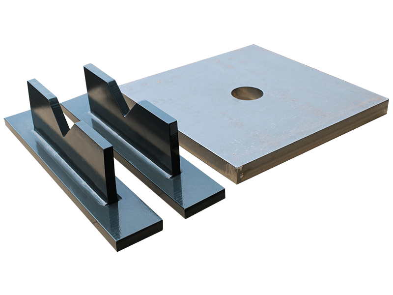Zubehör – Prismenblöcke und Auflageplatte für eine hydraulische Werkstattpresse