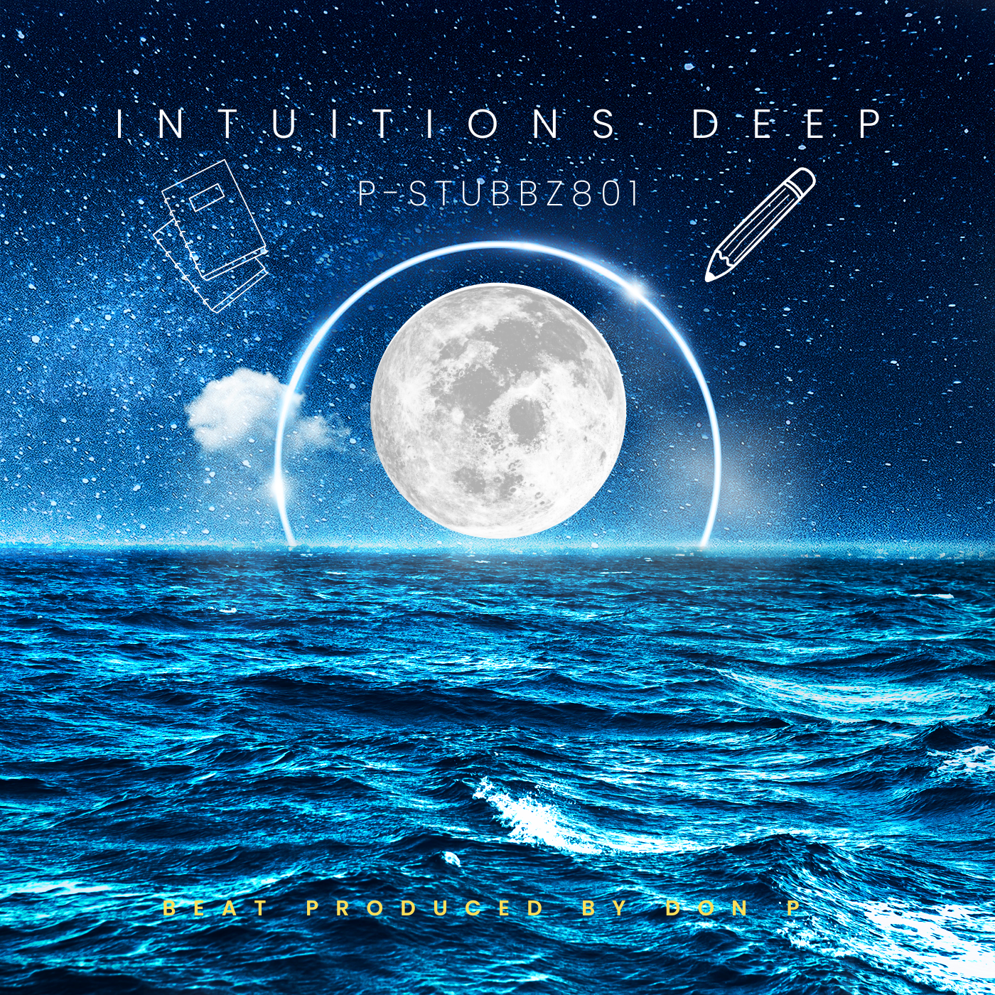 Moon, Pen , Note A Book, Sea , Intuitions, Deep
