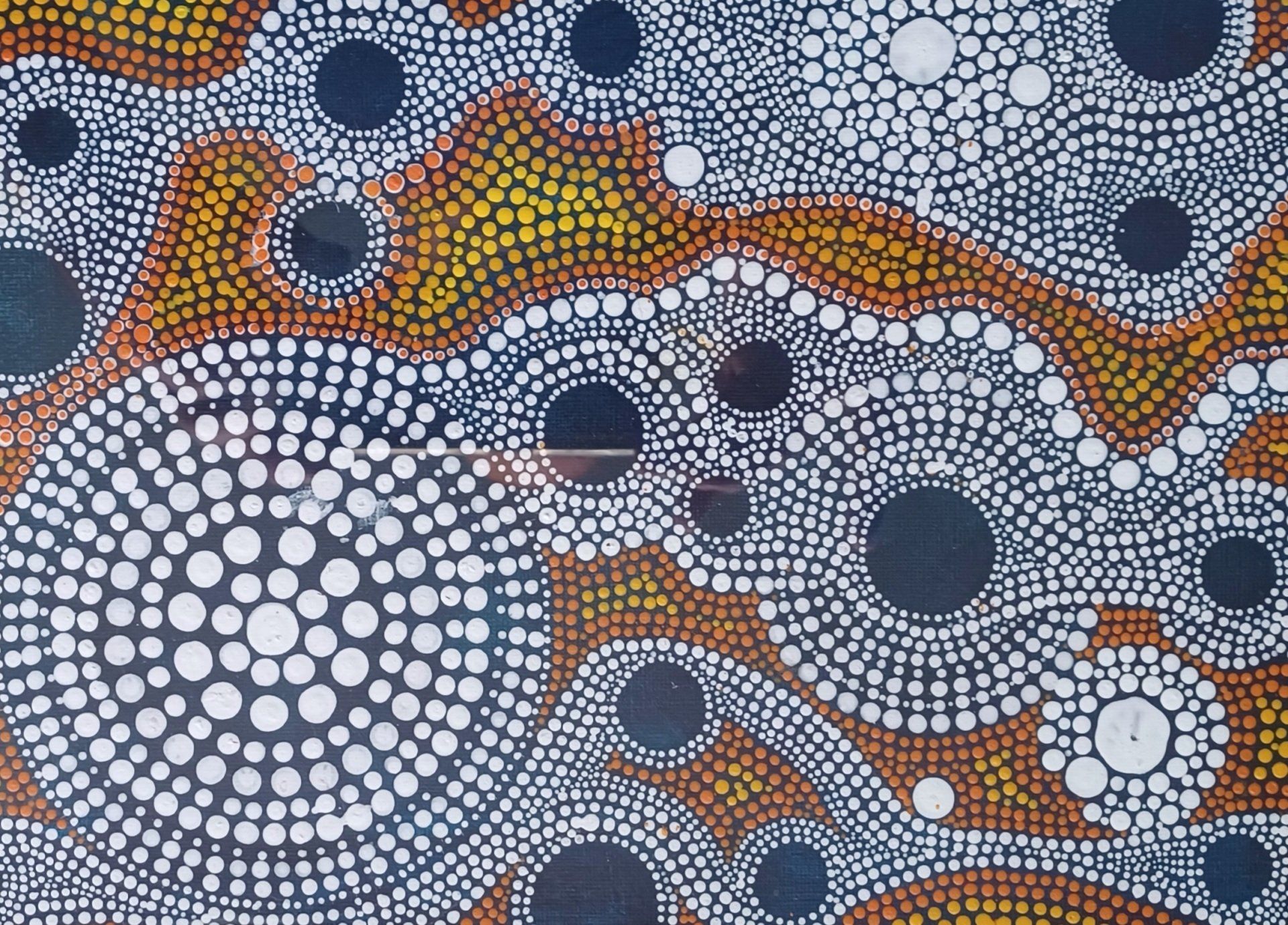 Galerie Hans Peter Wühler Dotpainting 5 Acryl auf Zeichenkarton hpw 2021 ca. 29,7 x 21 cm Original: 75,00 € Replikatdruck auf Leinwand DIN A4: 60,00 € Bild-Nr.: 01-005