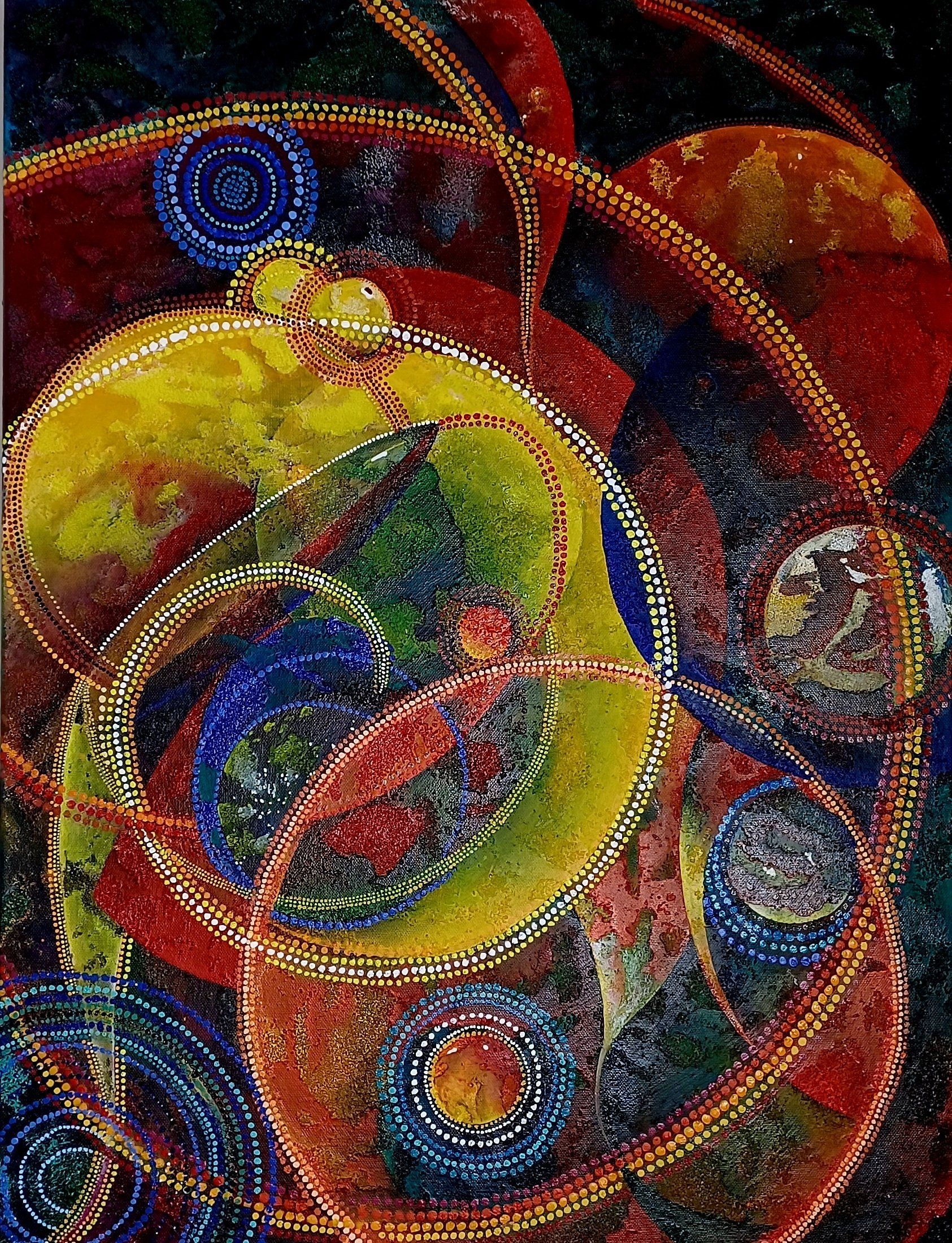 Galerie Hans Peter Wühler Krake Acryl auf Leinwand hpw 2022 ca. 60 x 80 cm Original: 225,00 € Replikatdruck auf Leinwand 60 x 80 cm: 90,00 € Bild-Nr.: 01-014