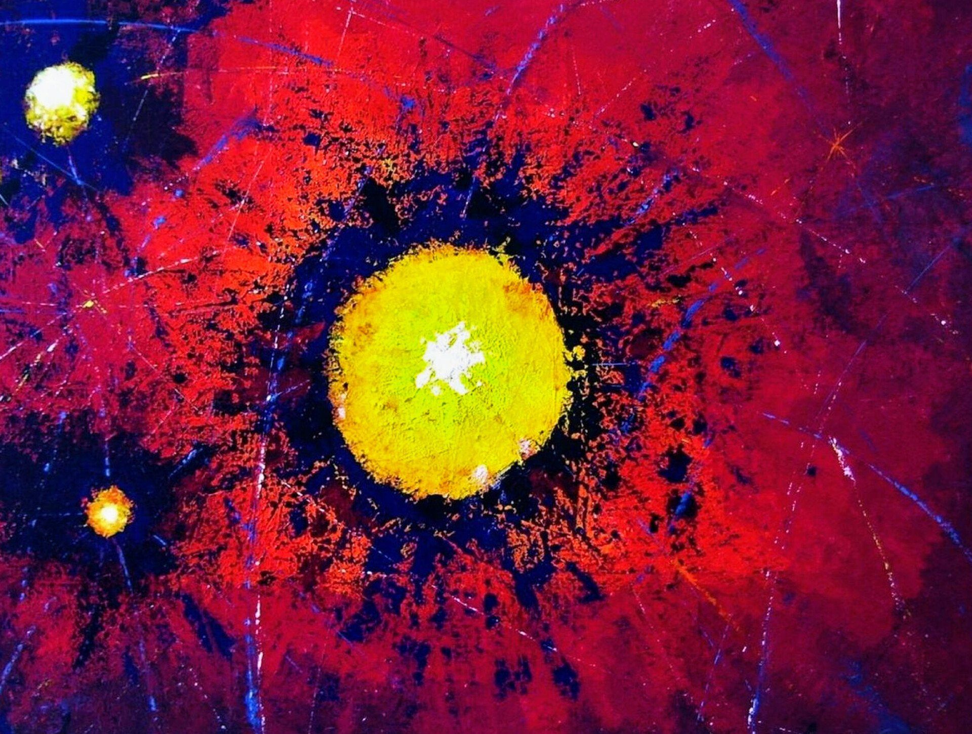 Galerie Hans Peter Wühler Welten 2 Acryl/Gel auf Leinwand hpw 2006 ca. 80 x 60 cm Original: 535,00 € (sold) Replikatdruck auf Leinwand 80 x 60 cm: 90,00 € Bild-Nr.: 02-002