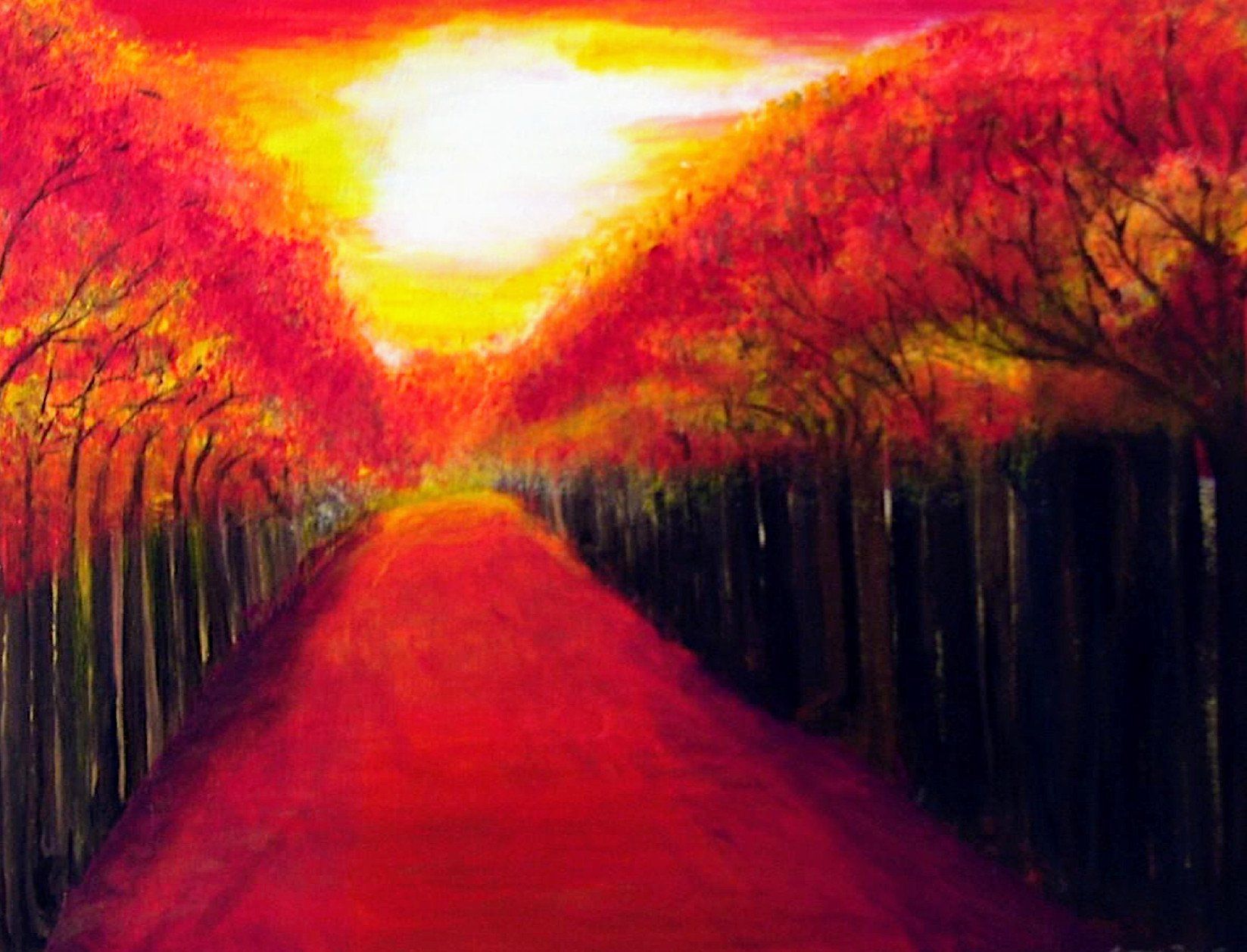 Galerie Hans Peter Wühler Weg Acryl/Gel auf Leinwand hpw 2006 ca. 50 x 40 cm Original: 95,00 € Replikatdruck auf Leinwand 50 x 40 cm: 108,00 € Bild-Nr.: 04-003