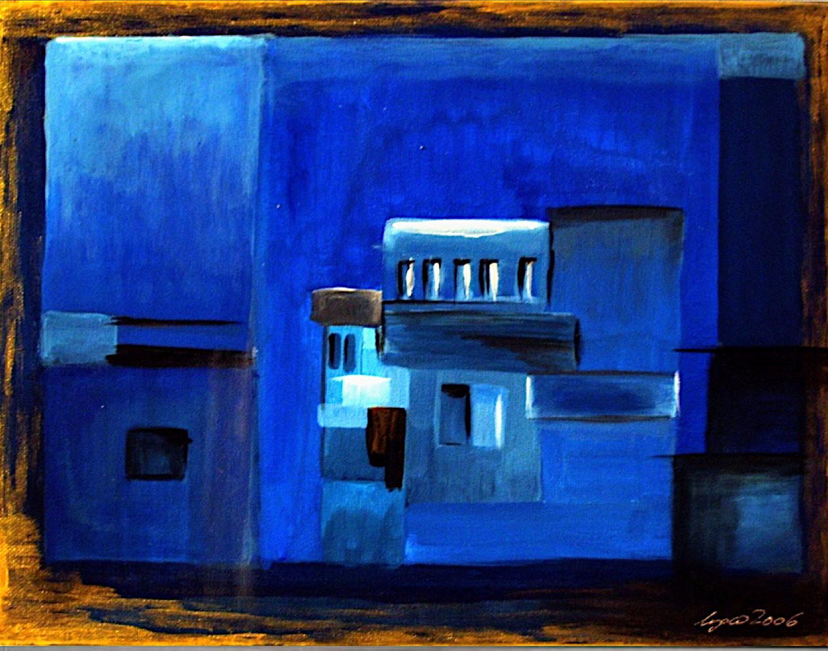 Galerie Hans Peter Wühler Pueblo Acryl/Gel/Sand auf Leinwand hpw 2007 ca. 30 x 40 cm Original: 195,00 € (sold) Replikatdruck auf Leinwand 30 x 40 cm: 60,00 € Bild-Nr.: 05-004