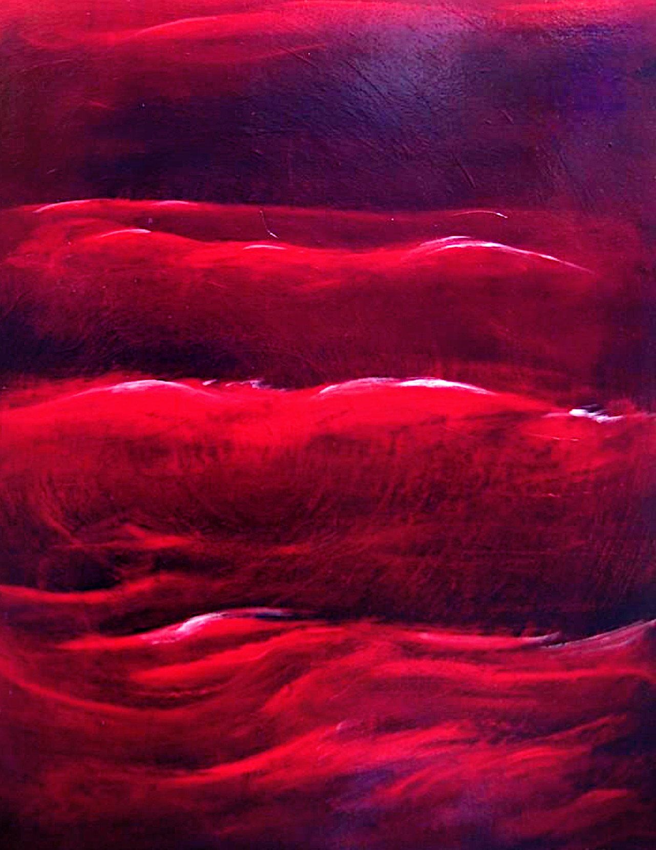 Galerie Hans Peter Wühler Rote Wellen Acryl auf Leinwand hpw 2006 ca. 80 x 60 cm Original: 435,00 € (sold) Replikatdruck auf Leinwand 80 x 60 cm: 90,00 € Bild-Nr.: 05-013