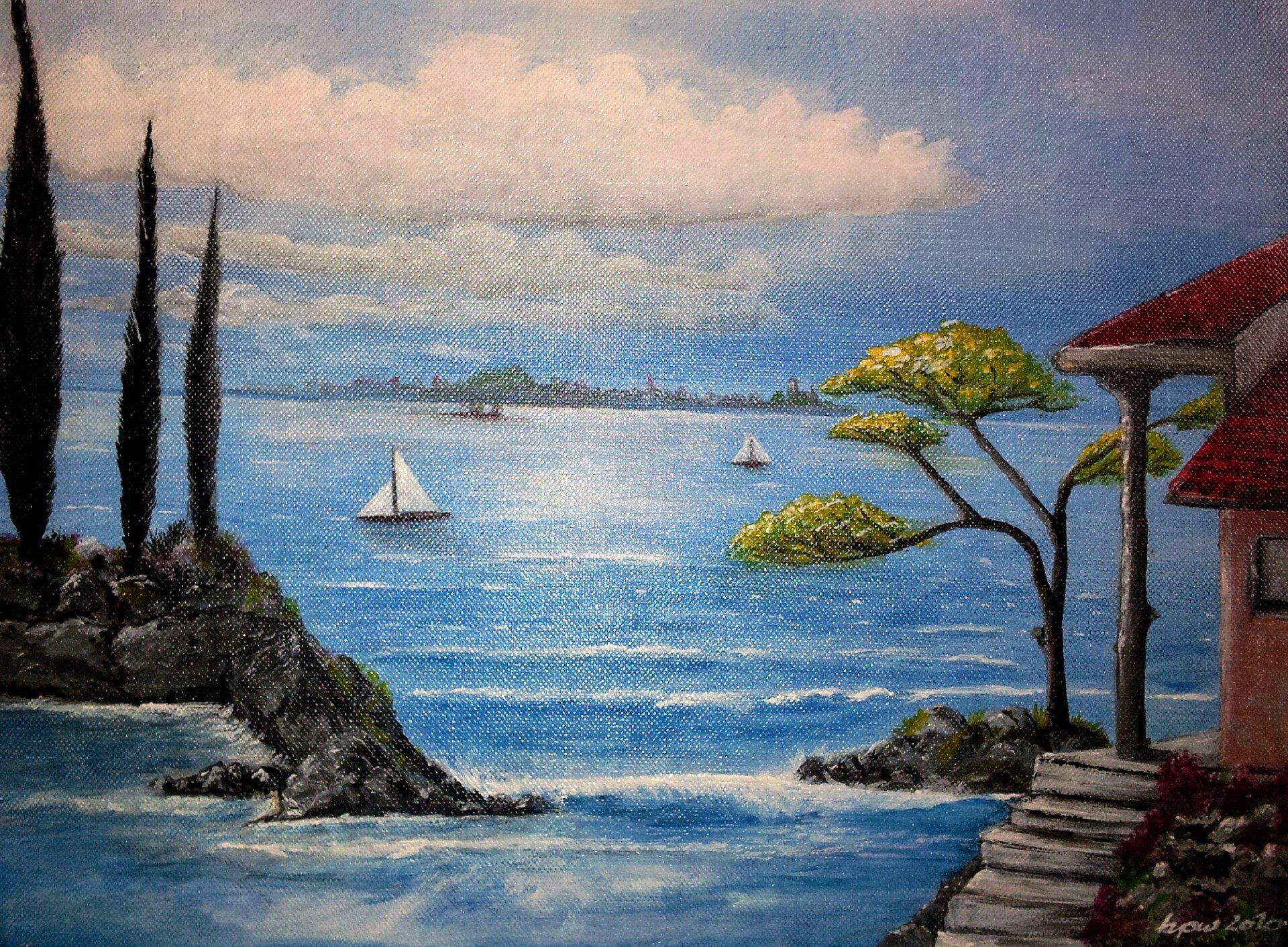 Galerie Hans Peter Wühler Cala Acryl/Gel auf Leinwand hpw 2010 ca. 40 x 30 cm Original: 45,00 € Replikatdruck auf Leinwand 40 x 30 cm: 60,00 € Bild-Nr.: 05-025