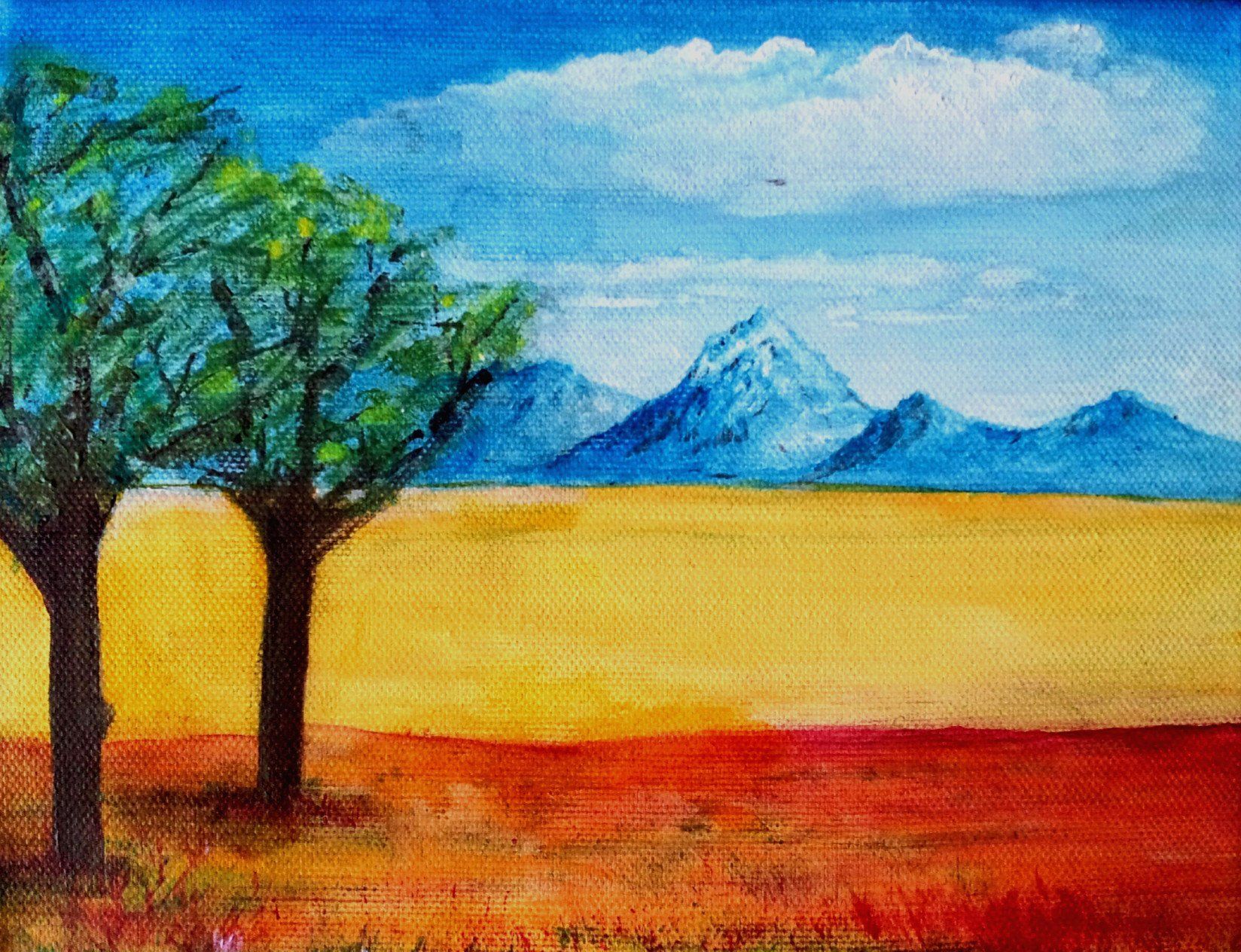 Galerie Hans Peter Wühler Blaue Berge Acryl auf Leinwand hpw 2012 ca. 24 x 18 cm Original: 35,00 € Replikatdruck auf Leinwand 24 x 18 cm: 52,00 € Bild-Nr.: 05-027