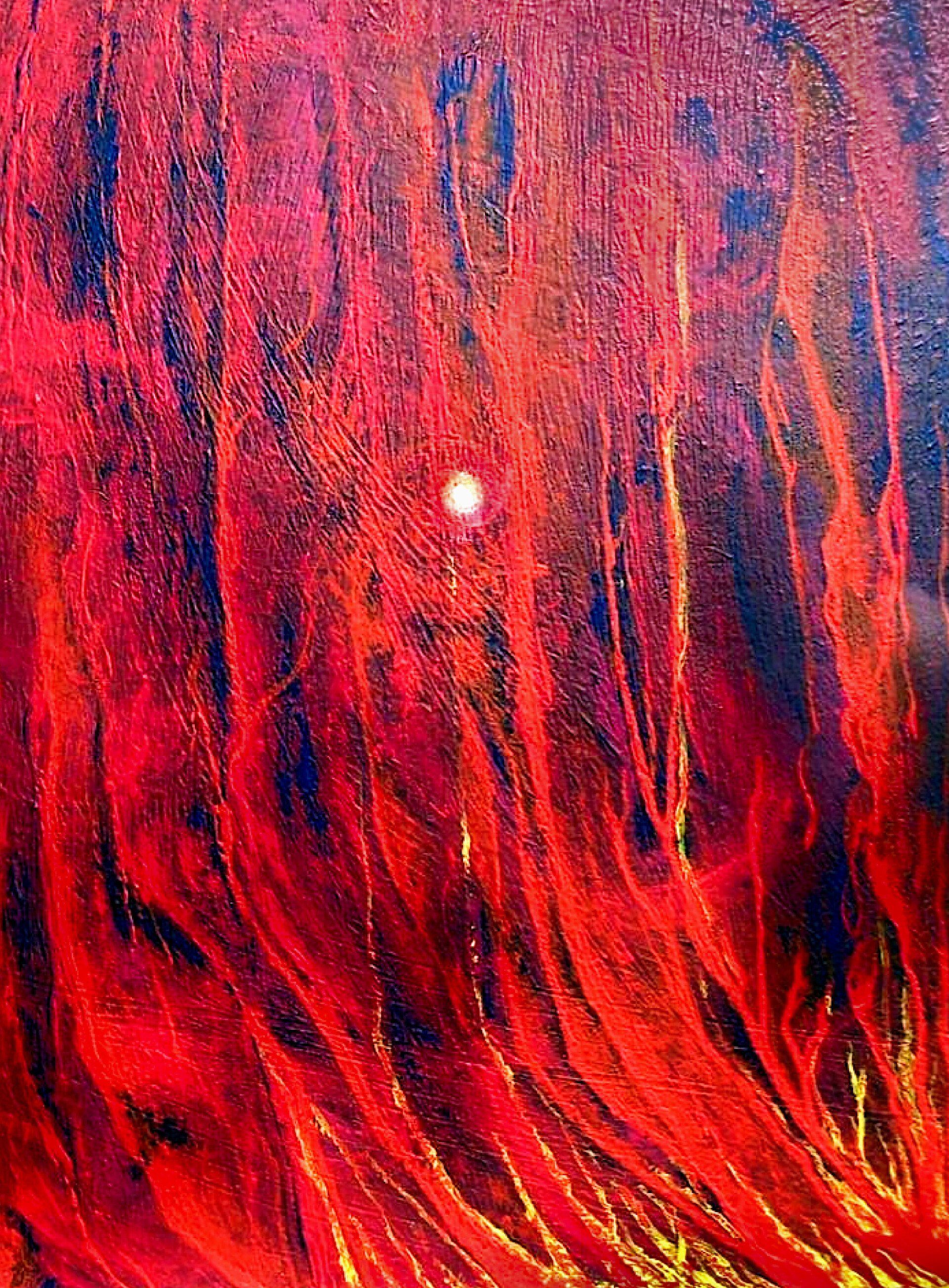 Galerie Hans Peter Wühler Feuer Acryl/Gel auf Leinwand hpw 2006 ca. 30 x 40 cm Original: 45,00 € Replikatdruck auf Leinwand 30 x 40 cm: 60,00 € Bild-Nr.: 06-002