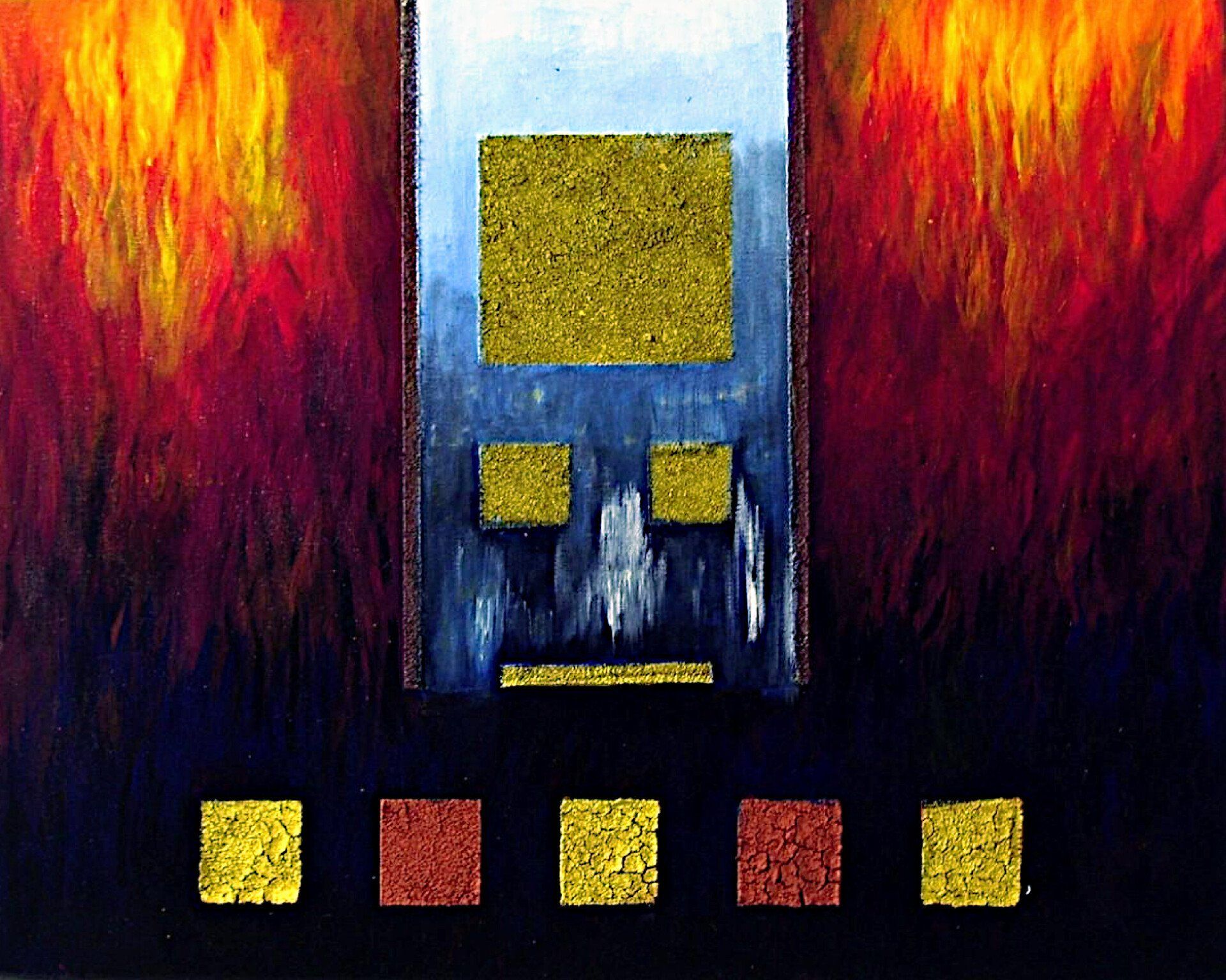 Galerie Hans Peter Wühler Eisblick Acryl/Gel/Sand auf Leinwand hpw 2005 ca. 50 x 40 cm Original: 45,00 € Replikatdruck auf Leinwand 50 x 40 cm: 108,00 € Bild-Nr.: 07-003