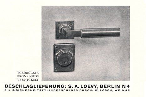 Anzeige mit Gropius-Drücker in Bauhausbücher 3 Gropius-Drücker in Bauhausbücher 3