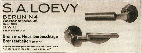 Loevy-Anzeige aus der Zeitschrift Bauhaus, 1929 Loevy-Anzeige aus der Zeitschrift Bauhaus , 1929
