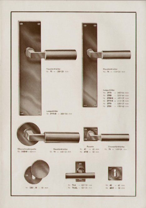Auszug aus Richard Rinker Liste F, 1933 Gropius-Drücker in: Richard Rinker Liste F, 1933