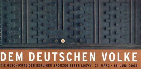 Einladung zur Loevy-Ausstellung Dem Deutschen Volke, Berlin 2003 Loevy, Jüdisches Museum Berlin, Dem deutschen Volke