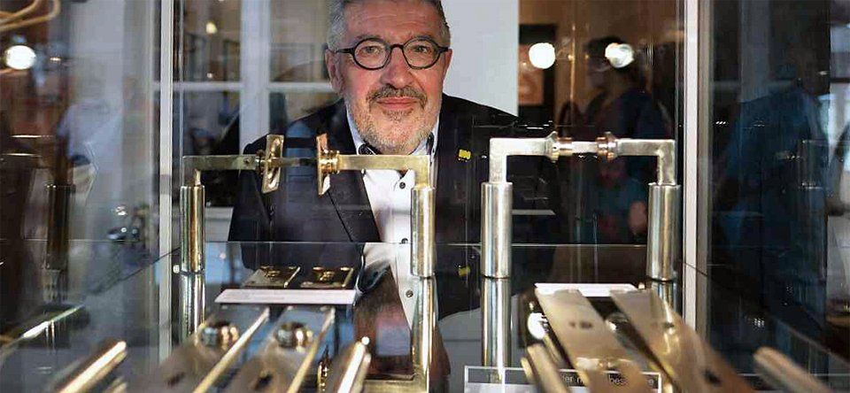 Ausstellungsvitrine in Heiligenhaus, 2019 Harald Wetzel, Gropius-Drücker-Ausstellung, Museum Absküche,