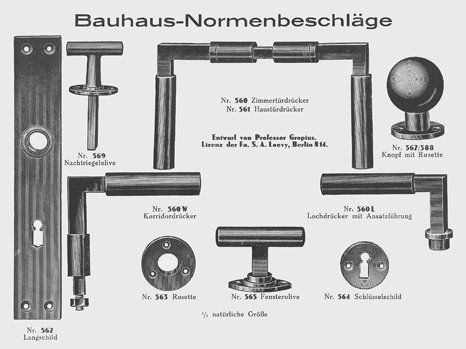 Auszug aus August Engels Katalog AE 27 auhaus-Normenbeschläge in: August Engels Katalog AE 27