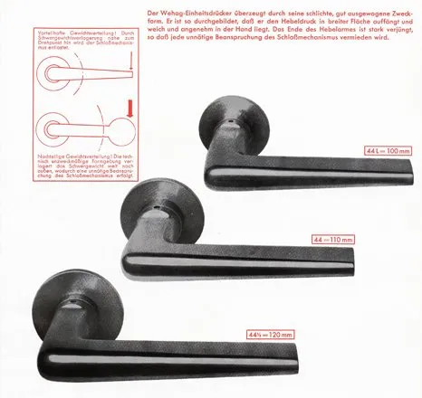 Auszug aus Wehag 31, Einheitsbeschlag von Max Burchartz Einheitsbeschlag von Max Burchartz