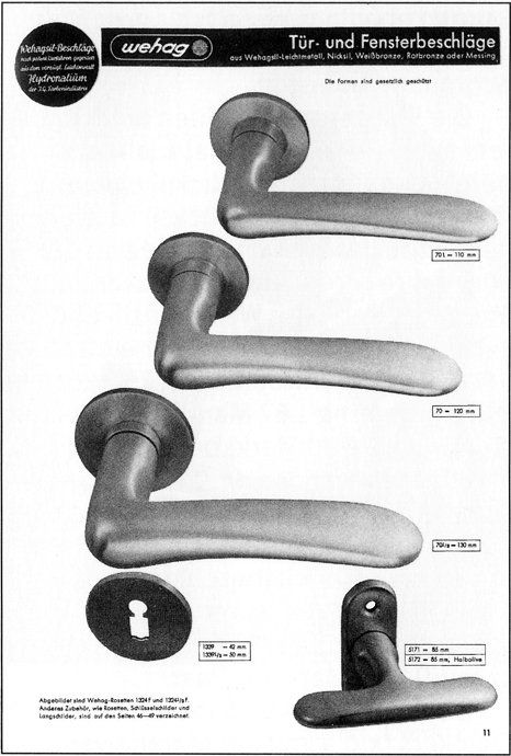 Modell Nr. 70, Auszug aus dem Katalog Wehag 36