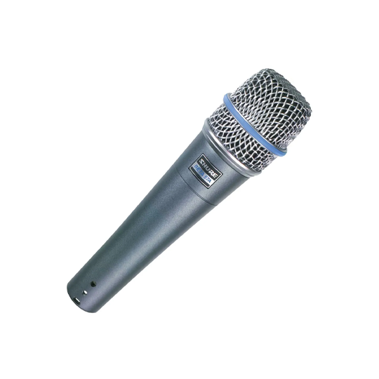 Shure Beta 57A – Dyn. Instrumentenmikrofon. Supernierencharakteristik für Drums, Gitarrenverstärker und Blasinstrumente Mieten