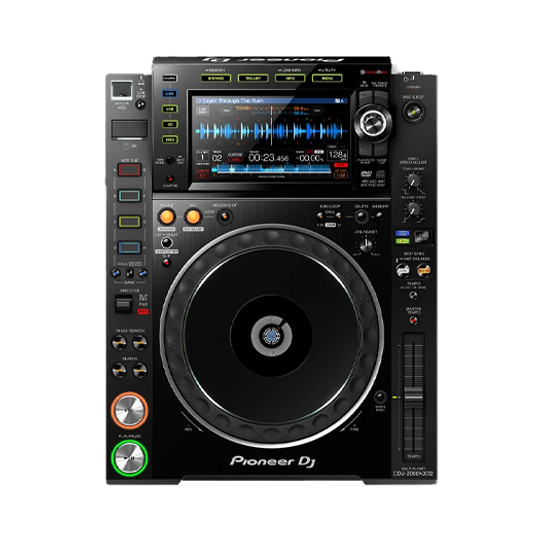 Pioneer DJ CDJ-2000NXS2 – Professioneller DJ-Multiplayer mit präziser Track-Steuerung und vielseitigen Anschlussmöglichkeiten Mieten