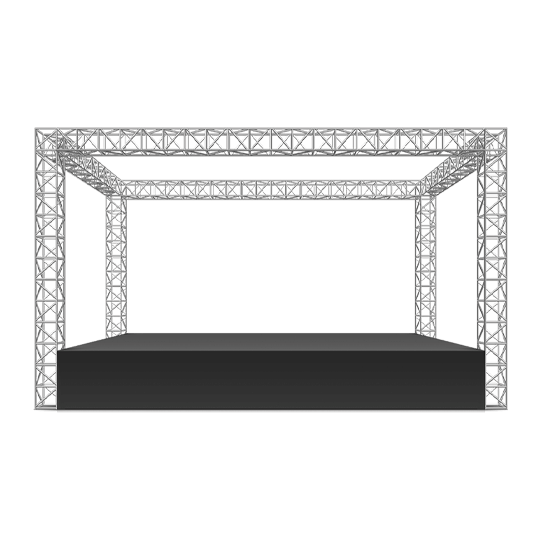 DTB Team beim Bühnenaufbau – professionell und effizient