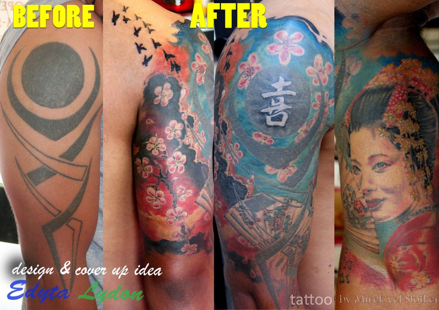 tattoo cover up ideas, studio  specialising in tattoo cover up,London  Blue Lady Tattoo