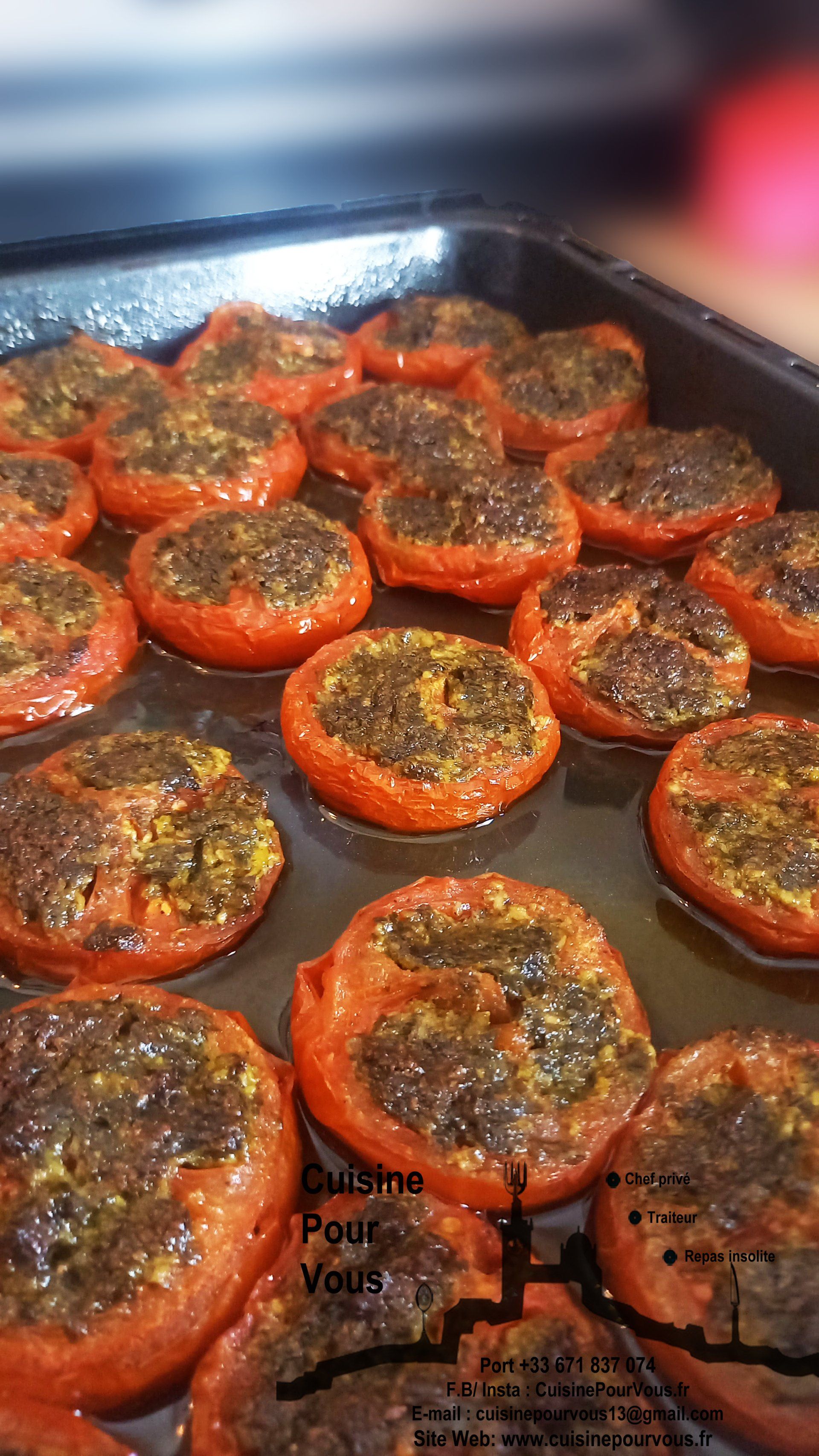tomate a la provençale persil ail huile d olive four marseille aix en provence