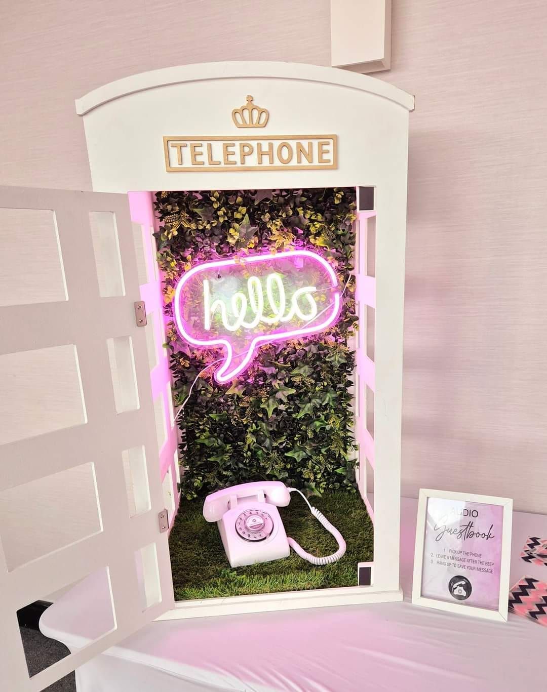 Audio Guestbook phone booth