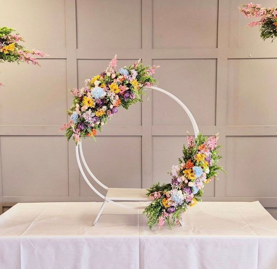 Wisteria tree centrepiece for wedding reception.
