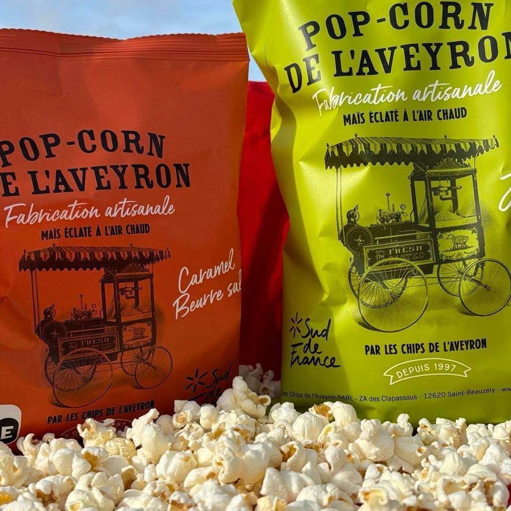pop corn sucres et caramel