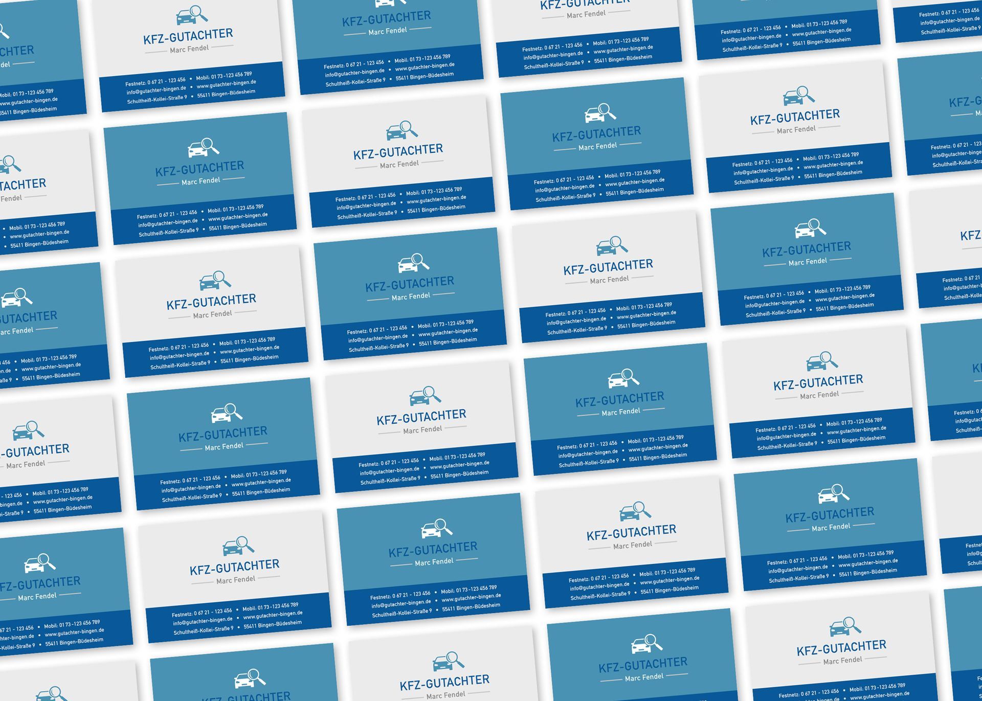 Visitenkarten | KFZ-Gutachter Marc Fendel