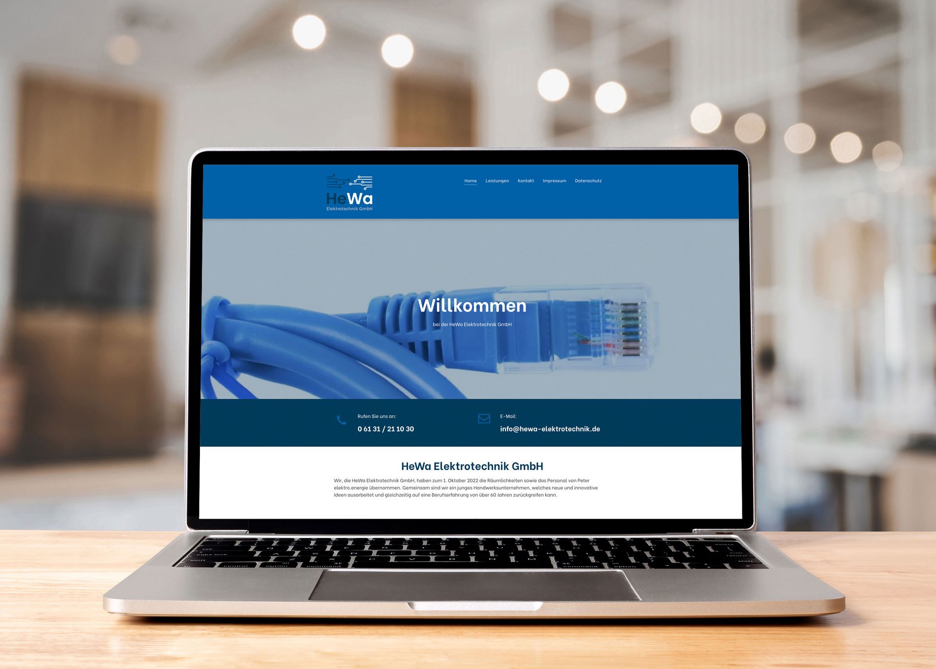 Webdesign | HeWa Elektrotechnik GmbH