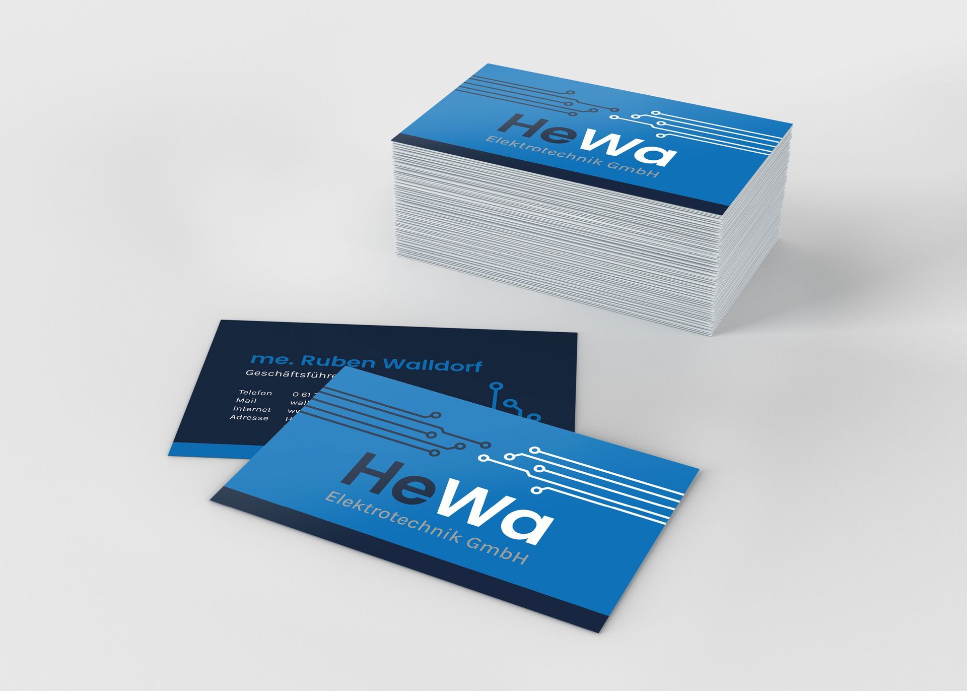 Visitenkarten | HeWa Elektrotechnik GmbH