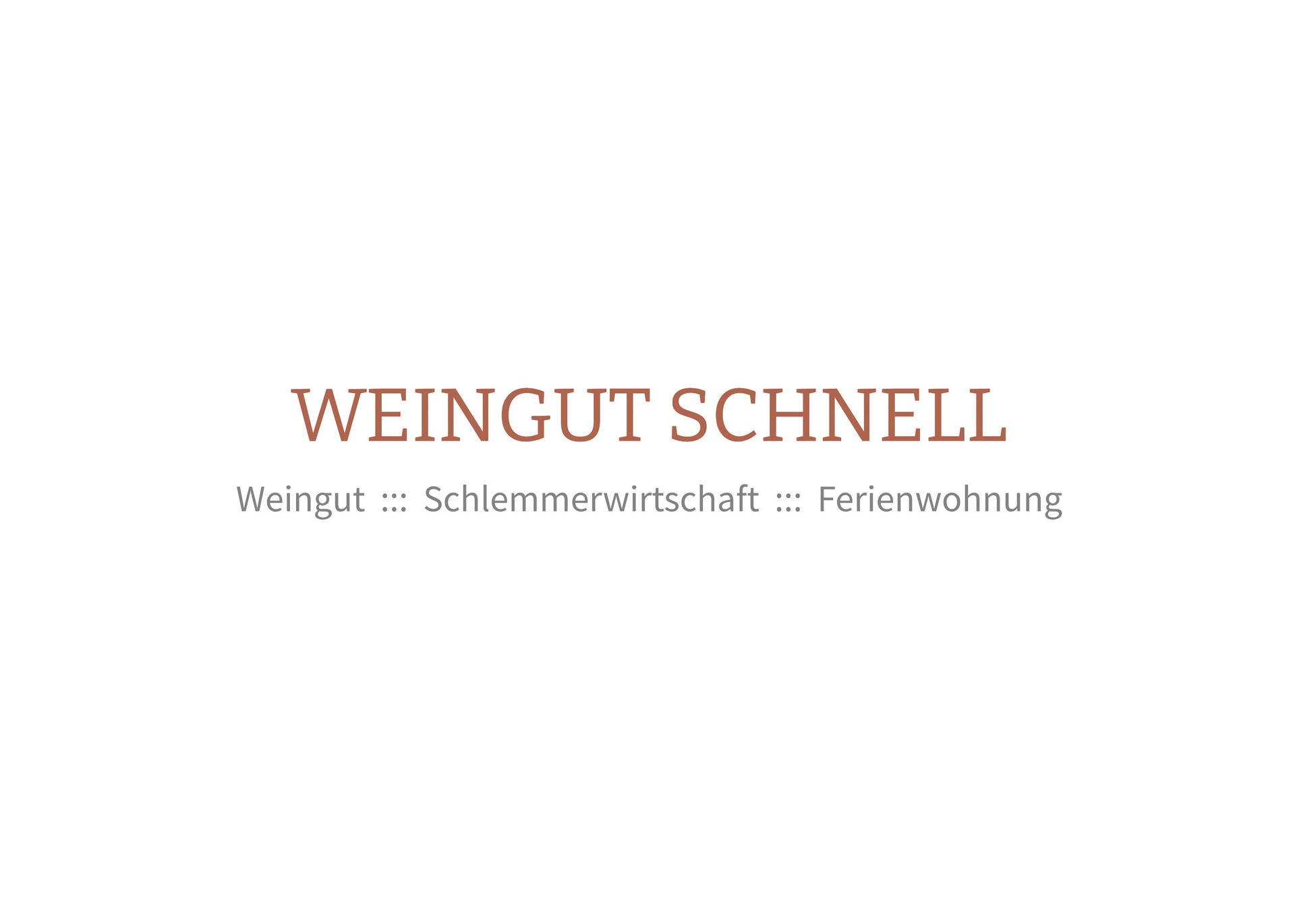Corporate Design | Weingut Schnell