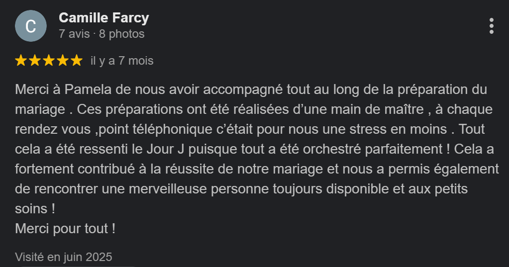 avis CAB Events, coordination jour j et organisation normandie