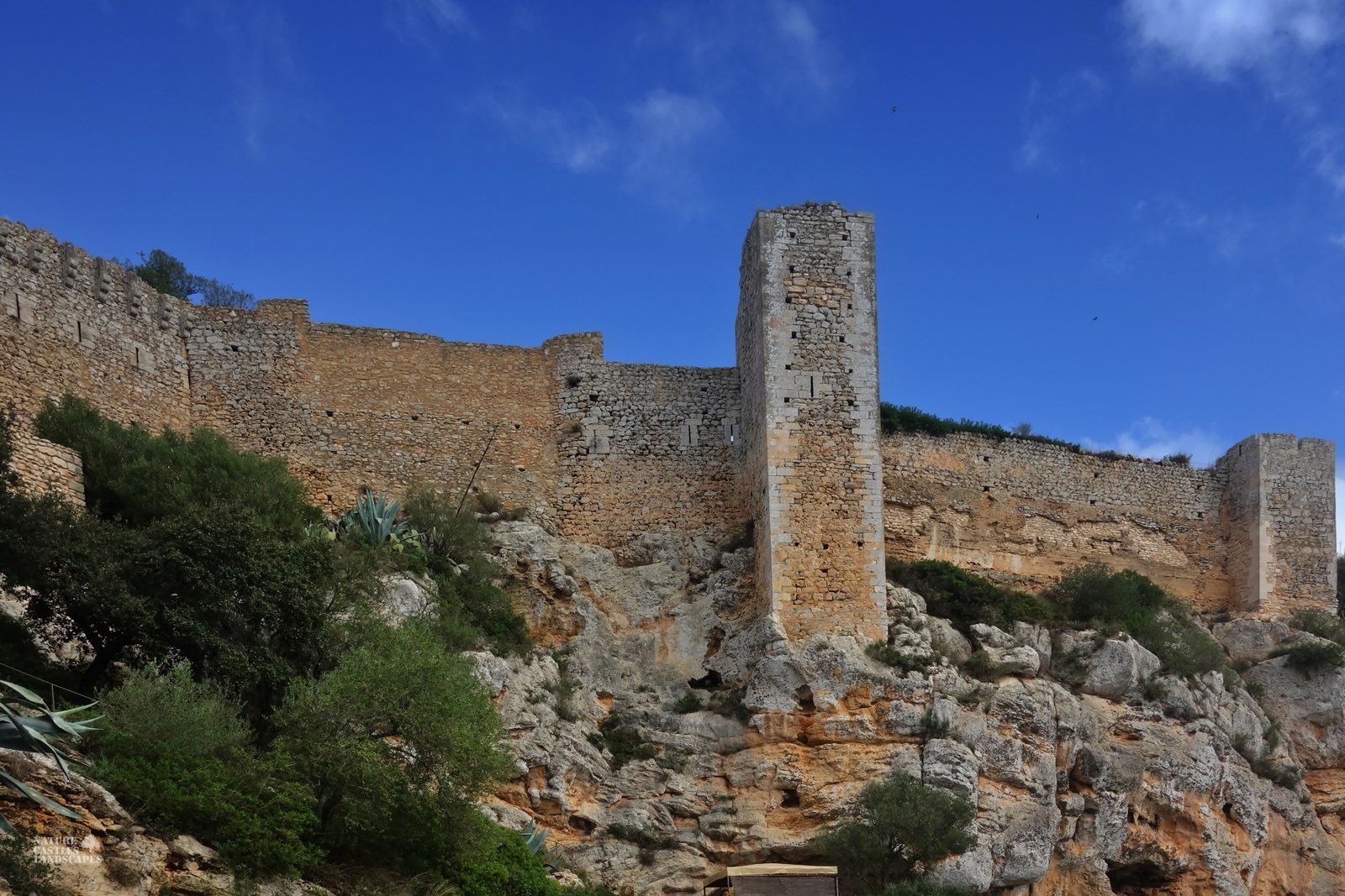 Castell de Santueri impressive building on a hill