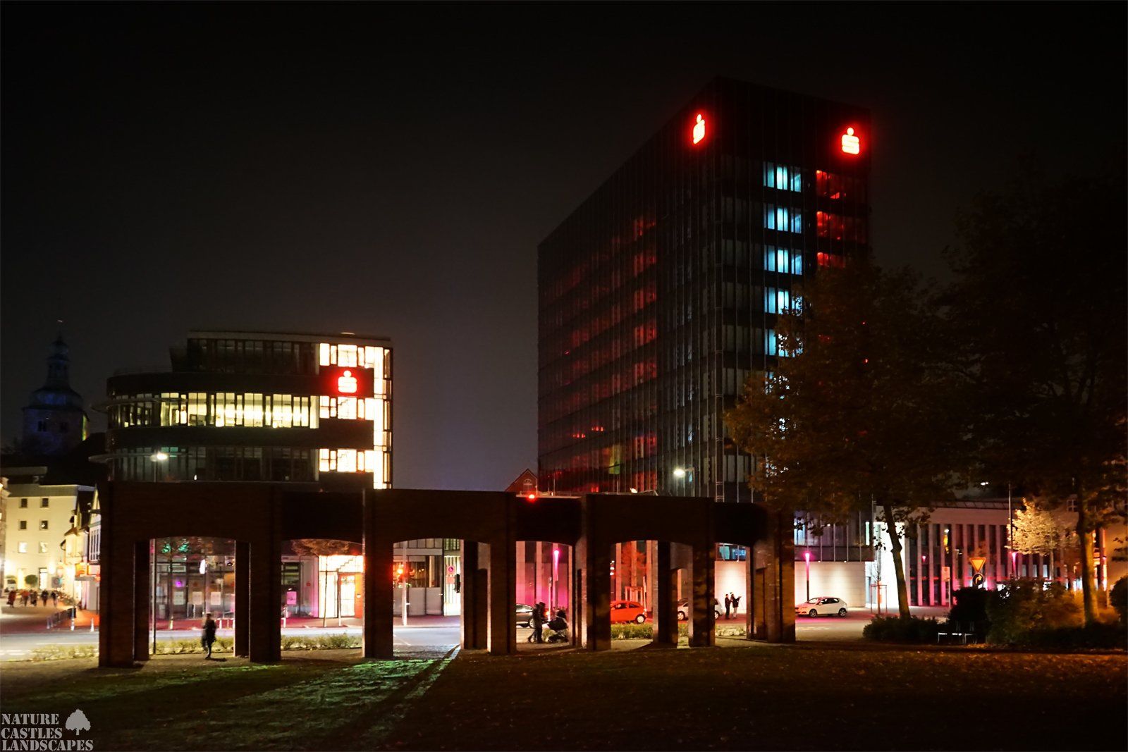 recklinghausen at night city of recklinghausen