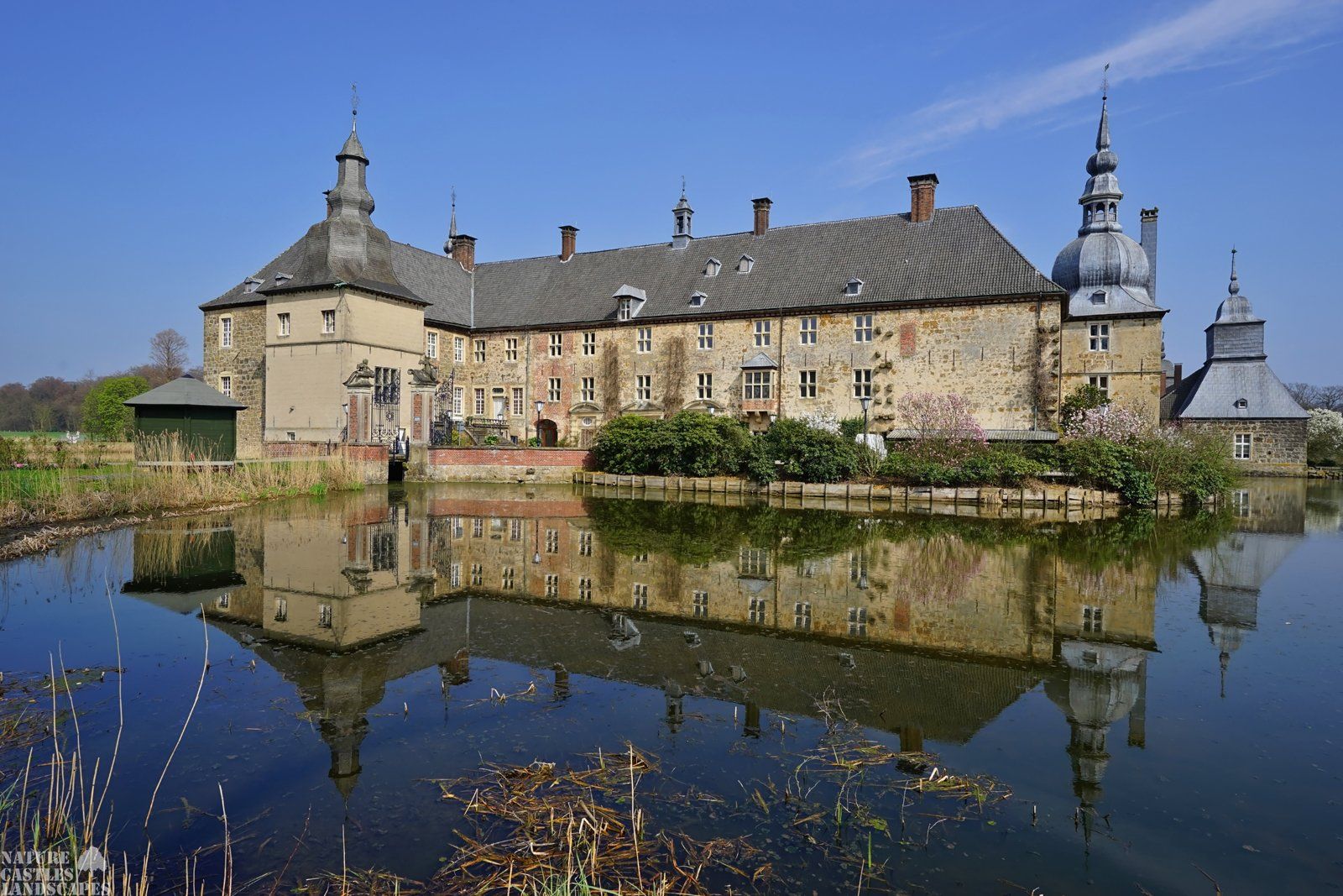Moated Castle Lembeck Spring at Lembeck Castle