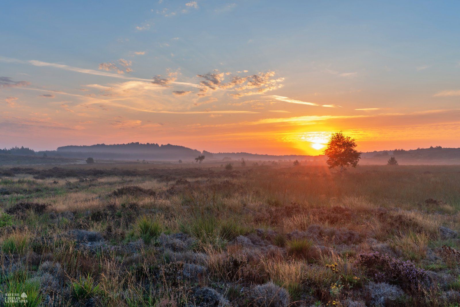 Sunrise at the abandoned military training ground