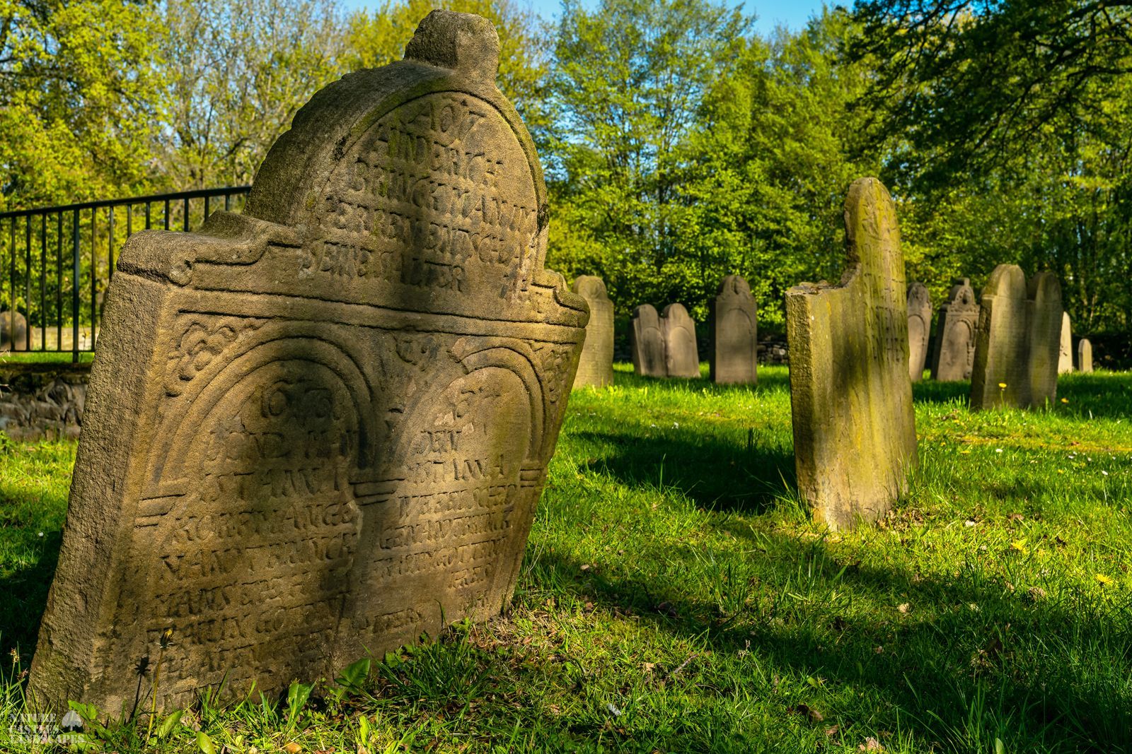 old graveyard at springtime
