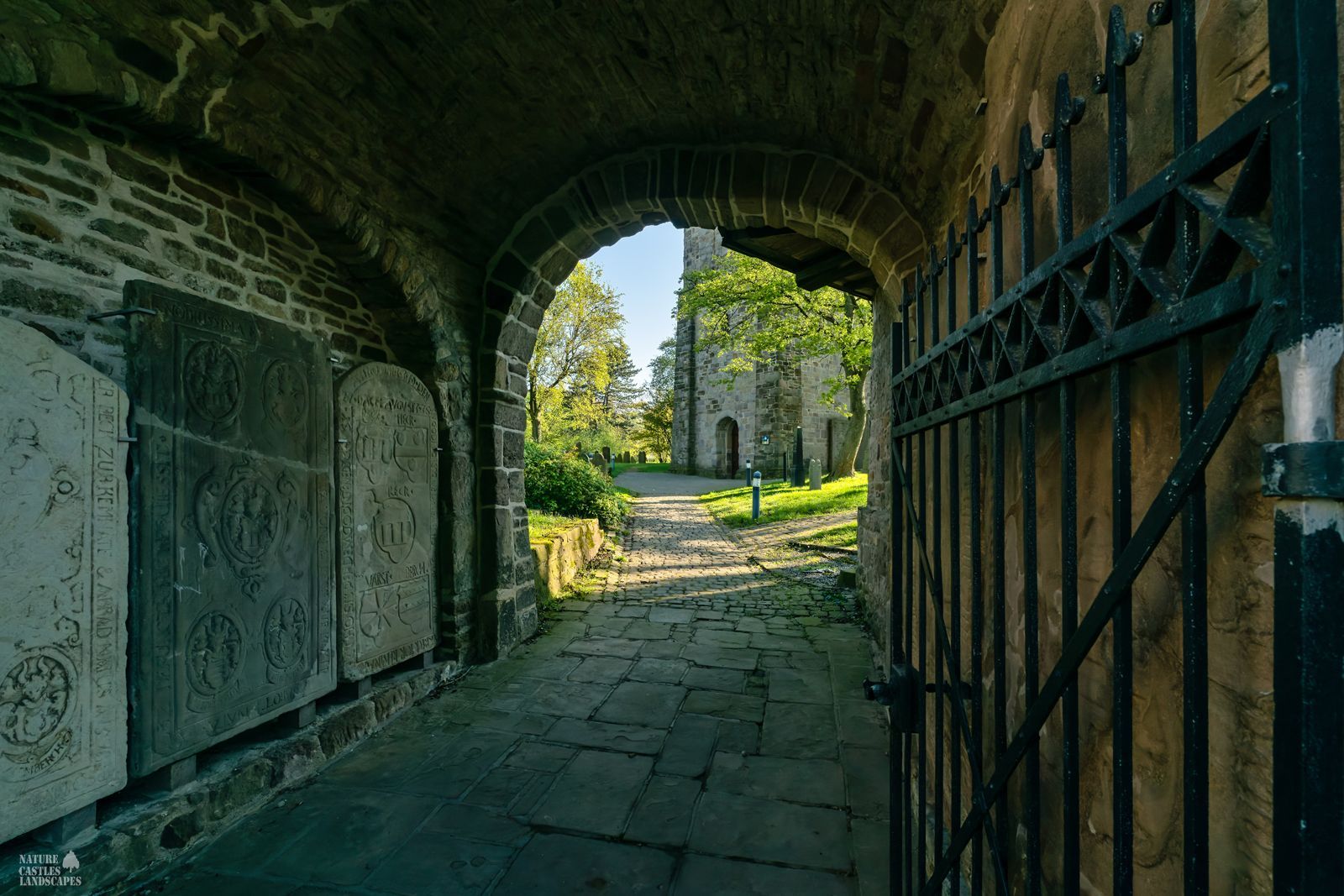 historic entrance to the village church